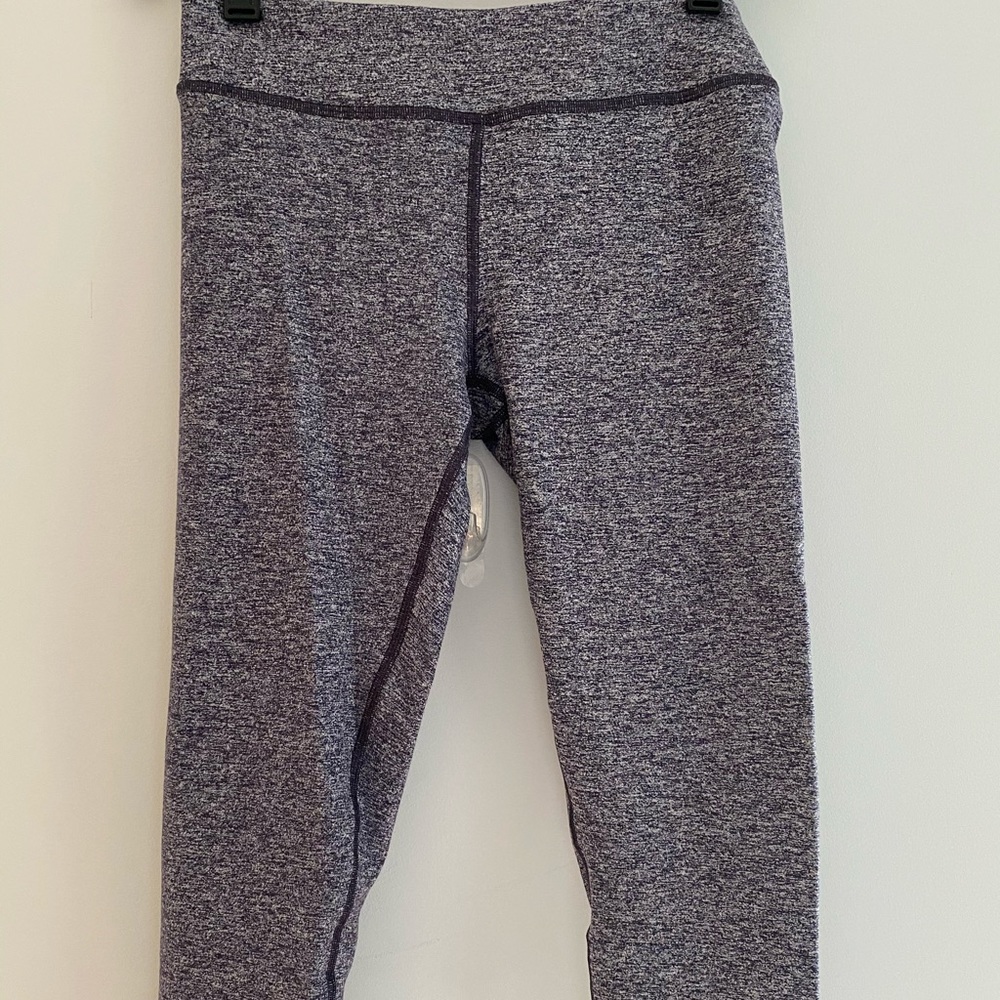 Ivivva Purple and White Cropped Leggings